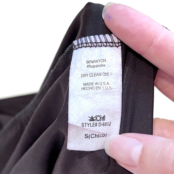 Style Society Mesh Cutout Dress Black Stretchy Small Cocktail Club Sexy Party - Picture 10 of 10